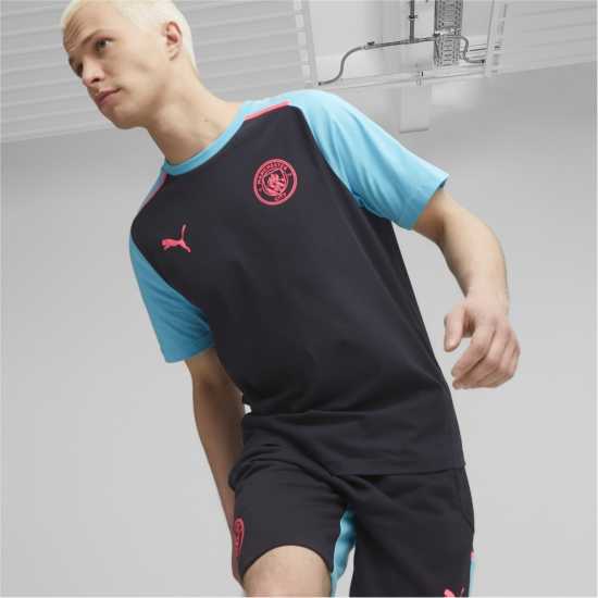 Puma Мъжка Риза Mcfc Casuals Tee T-Shirt Mens Dark Navy 