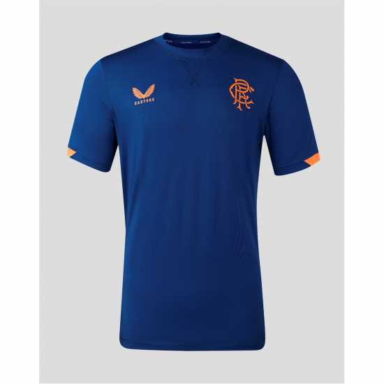 Castore Rangers Travel T-Shirt 2023 2024 Adults Blue 