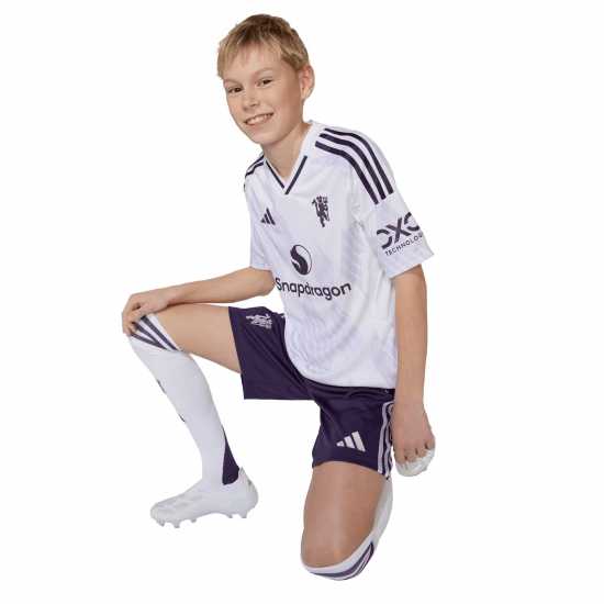 Adidas Manchester United Away Shorts 2025 2026 Juniors  Детски къси панталони