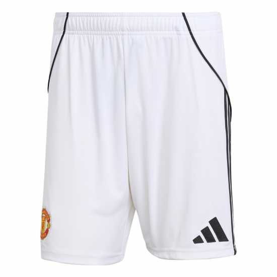 Футболни тренировъчни долнища Adidas Manchester United Home Shorts 2025 2026 Adults Adidas Manchester United Home Shorts 2025 2026 Adults Футболни тренировъчни долнища