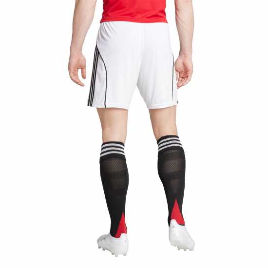Футболни тренировъчни долнища Adidas Manchester United Home Shorts 2025 2026 Adults Adidas Manchester United Home Shorts 2025 2026 Adults Футболни тренировъчни долнища