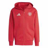 Футболни тренировъчни якета Adidas Manchester United Anthem Jacket 2024 2025 Adults Adidas Manchester United Anthem Jacket 2024 2025 Adults