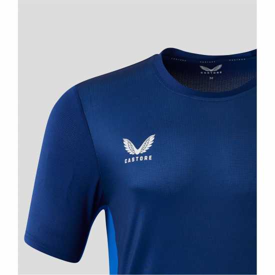 Мъжка Спортна Тениска Castore Rangers Training Top Mens Navy/Blue Мъжко облекло за едри хора