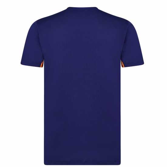 Мъжка Спортна Тениска Castore Rangers Training Top Mens Navy/Orange Мъжко облекло за едри хора