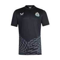 Тениска Castore Newcastle United Pre Match T Shirt 2023 2024 Adults Black/White Мъжки ризи