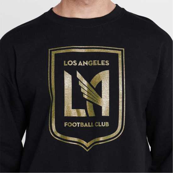 Спортна Блуза Mls Logo Crew Sweatshirt Adults LA FC Мъжки горнища на анцуг