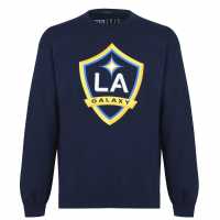 Мъжка Блуза Обло Деколте Mls Logo Crew Sweatshirt Mens LA Galaxy Мъжки полар