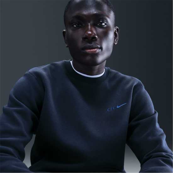 Nike Мъжки Пуловер Обло Деколте Chelsea Club Crew Sweater Mens Nike Мъжки Пуловер Обло Деколте Chelsea Club Crew Sweater Mens
