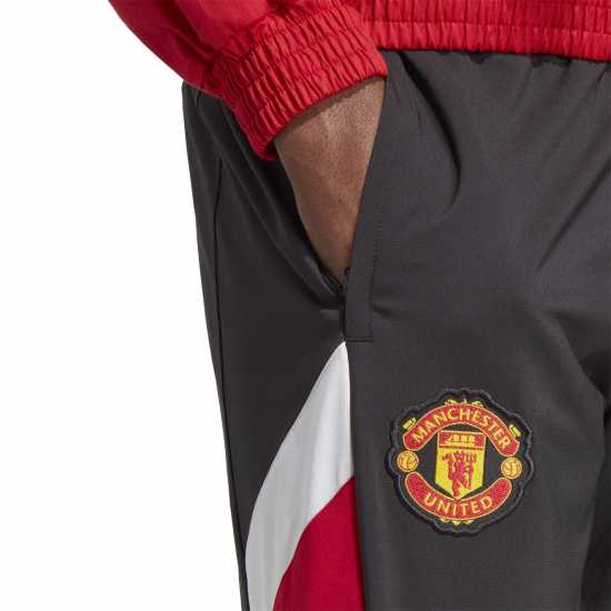 Adidas Мъжки Анцуг Manchester United Fc Icon Retro Tracksuit Bottoms Mens  Мъжки долнища за бягане