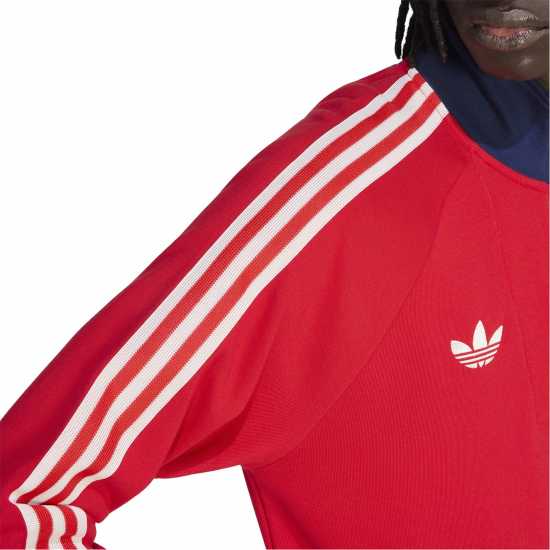 Adidas Пуловер С Цип Mens Arsenal Originals Half Zip Jumper Adidas Пуловер С Цип Mens Arsenal Originals Half Zip Jumper