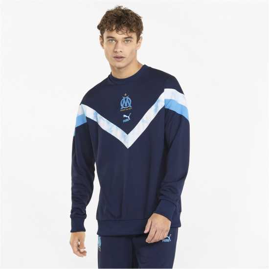 Puma Olympique De Marseille Licensed Crew Sweater