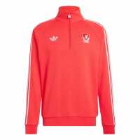 Adidas Пуловер С Цип Mens Liverpool Originals Half Zip Jumper  