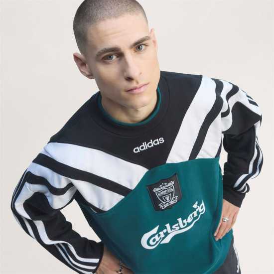 Adidas Liverpool 1995 Crew Sweatshirt Adults Adidas Liverpool 1995 Crew Sweatshirt Adults