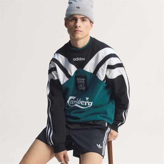 Adidas Liverpool 1995 Crew Sweatshirt Adults Adidas Liverpool 1995 Crew Sweatshirt Adults