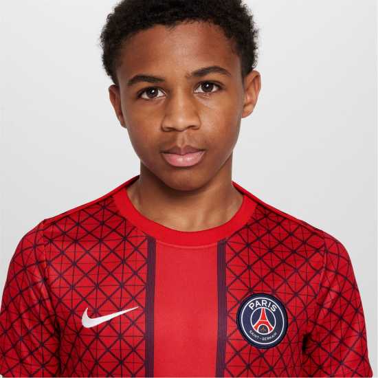 Детски тениски и фланелки Nike Paris Saint-Germain Pre Match Away Shirt 2025 2026 Juniors Nike Paris Saint-Germain Pre Match Away Shirt 2025 2026 Juniors Детски тениски и фланелки