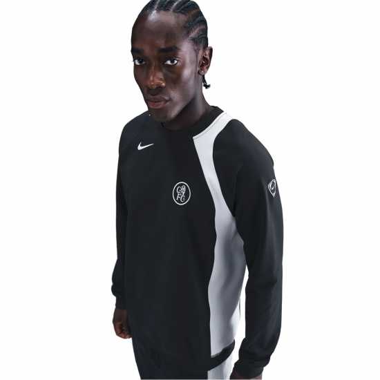 Мъжки горнища на анцуг Nike Мъжки Пуловер Обло Деколте Chelsea T90 Crew Sweater Mens Nike Мъжки Пуловер Обло Деколте Chelsea T90 Crew Sweater Mens Мъжки горнища на анцуг