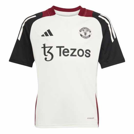 Детски тениски и фланелки Adidas Manchester United Training Shirt 2025 Juniors Adidas Manchester United Training Shirt 2025 Juniors Детски тениски и фланелки