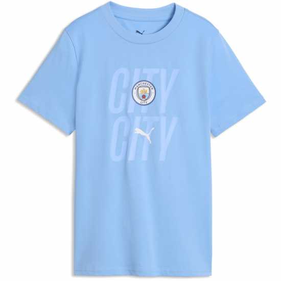 Puma Manchester City Culture T-Shirt Juniors Puma Manchester City Culture T-Shirt Juniors
