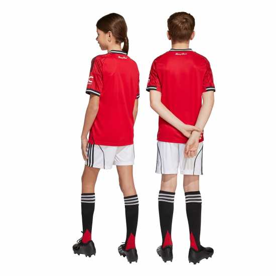 Adidas Manchester United Home Shorts 2025 2026 Juniors  Детски къси панталони