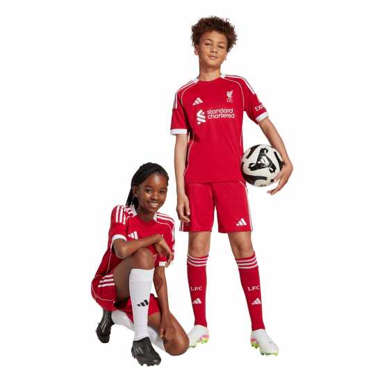 Adidas Liverpool Home Shorts 2025 2026 Juniors  Детски къси панталони