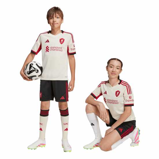 Adidas Liverpool Away Shorts 2025 2026 Juniors  Детски къси панталони