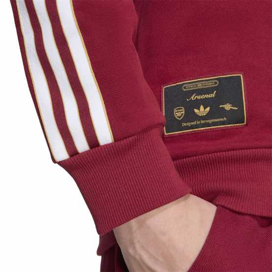 Adidas Мъжки Пуловер Обло Деколте Arsenal Terrace Icons Crew Neck Sweater Mens Adidas Мъжки Пуловер Обло Деколте Arsenal Terrace Icons Crew Neck Sweater Mens