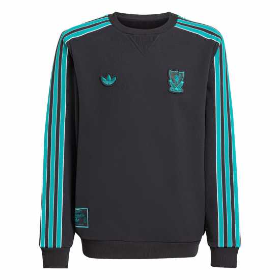 Adidas Liverpool Terrace Icons Sweatshirt Juniors Adidas Liverpool Terrace Icons Sweatshirt Juniors