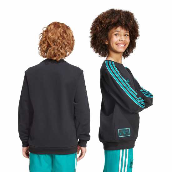 Adidas Liverpool Terrace Icons Sweatshirt Juniors Adidas Liverpool Terrace Icons Sweatshirt Juniors