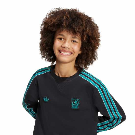 Adidas Liverpool Terrace Icons Sweatshirt Juniors Adidas Liverpool Terrace Icons Sweatshirt Juniors