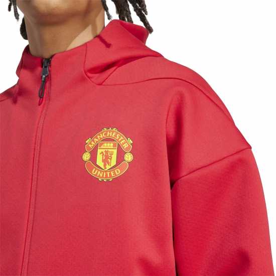 Футболни тренировъчни якета Adidas Manchester United Anthem Jacket 2025 2026 Mens Adidas Manchester United Anthem Jacket 2025 2026 Mens Футболни тренировъчни якета