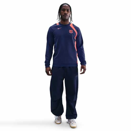 Мъжки горнища на анцуг Nike Barcelona Third T90 Sweater 2025 2026 Adults Nike Barcelona Third T90 Sweater 2025 2026 Adults Мъжки горнища на анцуг