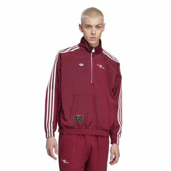 Adidas Мъжко Спортно Горнище Arsenal Icons Half Zip Tracksuit Top Mens  