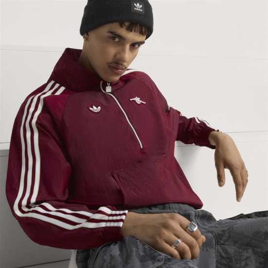 Adidas Мъжко Спортно Горнище Arsenal Icons Half Zip Tracksuit Top Mens  