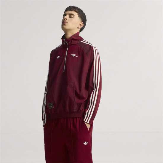 Adidas Мъжко Спортно Горнище Arsenal Icons Half Zip Tracksuit Top Mens  