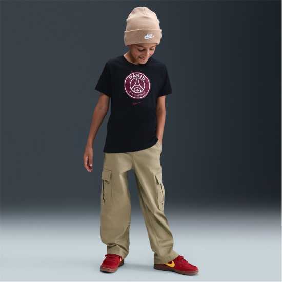 Детски тениски и фланелки Nike Psg Crest T-Shirt Juniors Nike Psg Crest T-Shirt Juniors Детски тениски и фланелки