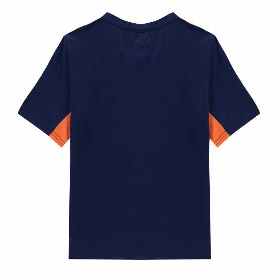 Castore Rangers Fc Training T-Shirt Juniors Navy/Orange Детски тениски и фланелки