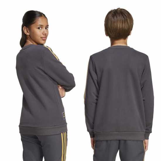 Adidas Manchester United Icons Crew Sweater Juniors Adidas Manchester United Icons Crew Sweater Juniors