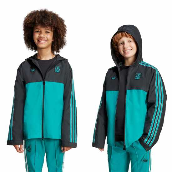Футболни тренировъчни горнища Adidas Liverpool Terrace Icons Parka Juniors Adidas Liverpool Terrace Icons Parka Juniors Футболни тренировъчни горнища