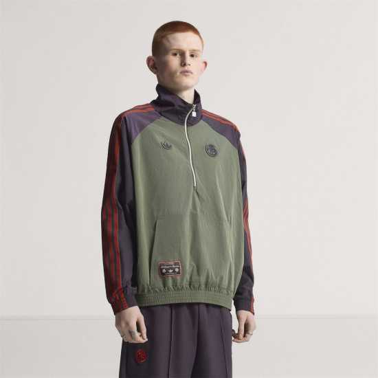 Adidas Мъжко Яке С Цип Bayern Munich Originals Icon Half Zip Jacket Mens Adidas Мъжко Яке С Цип Bayern Munich Originals Icon Half Zip Jacket Mens