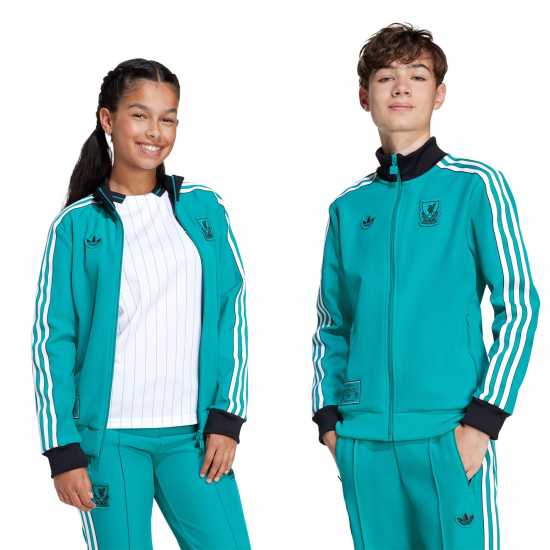 Adidas Liverpool Terrace Icons Tracksuit Top Juniors Adidas Liverpool Terrace Icons Tracksuit Top Juniors
