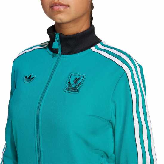 Adidas Liverpool Terrace Icons Tracksuit Top Juniors Adidas Liverpool Terrace Icons Tracksuit Top Juniors