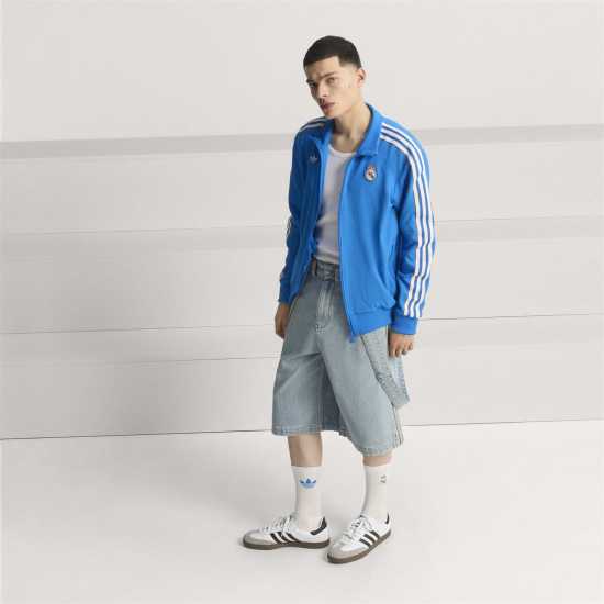 Adidas Мъжко Спортно Горнище Real Madrid Tracksuit Top Mens  