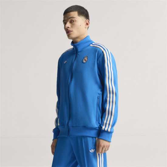 Adidas Мъжко Спортно Горнище Real Madrid Tracksuit Top Mens  