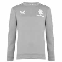 Мъжка Риза Castore Rangers Fc Training Sweatshirt Mens Grey Мъжко облекло за едри хора