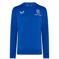 Мъжка Риза Castore Rangers Fc Training Sweatshirt Mens Blue Мъжко облекло за едри хора