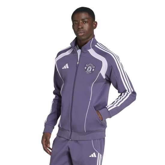 Футболни тренировъчни якета Adidas Мъжко Спортно Горнище Manchester United Ubp Doubleknit Tracksuit Top Mens Adidas Мъжко Спортно Горнище Manchester United Ubp Doubleknit Tracksuit Top Mens Футболни тренировъчни якета