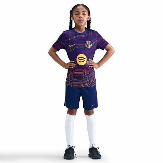 Nike Barcelona Home Pre Match Shirt 2025 2026 Juniors  Детски тениски и фланелки