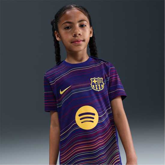Nike Barcelona Home Pre Match Shirt 2025 2026 Juniors  Детски тениски и фланелки