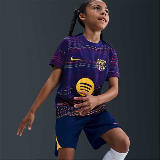 Nike Barcelona Home Pre Match Shirt 2025 2026 Juniors  Детски тениски и фланелки