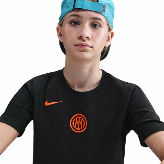 Детски тениски и фланелки Nike Inter Milan T90 Remix T-Shirt Juniors Nike Inter Milan T90 Remix T-Shirt Juniors Детски тениски и фланелки